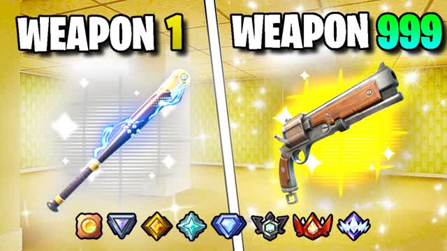 BACKROOMS GUN GAME📼 ONE SHOT⭐ — Fortnite Creative map cover art
