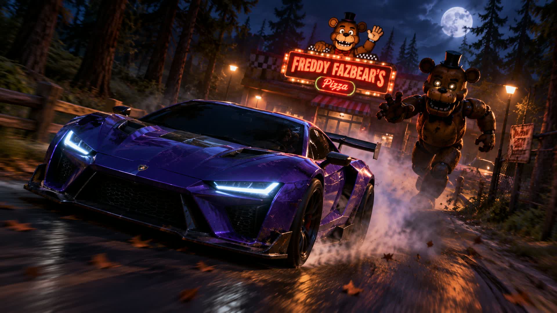 five nights drive game — Fortnite Creative map