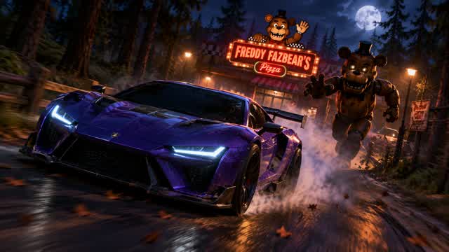 five nights drive game — Fortnite Creative map cover art