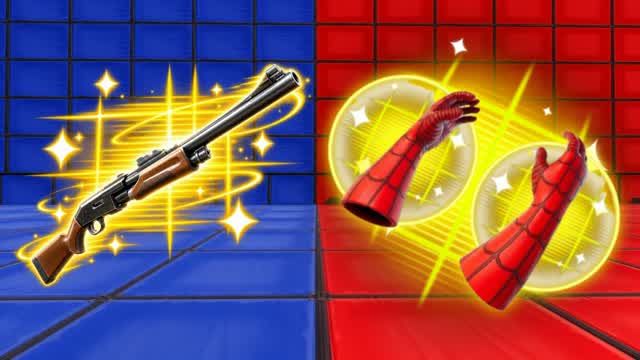 RED VS BLUE 🔴🔵PRANK  (ALL GUNS) — Fortnite Creative map cover art