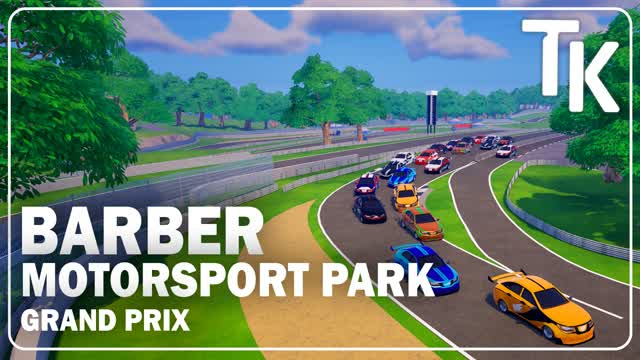 Fortnite Racing - Barber Motorsport Park — Fortnite Creative map cover art