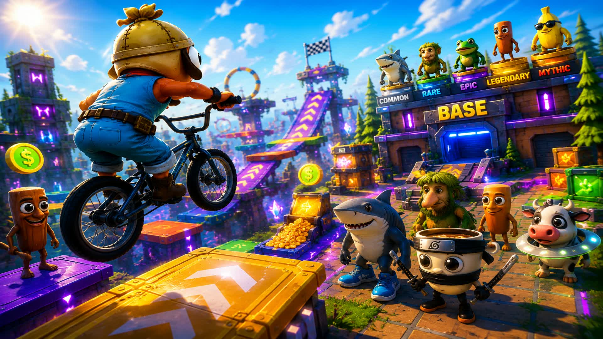 BIKE PARKOUR: CREATURE TYCOON — Fortnite Creative map