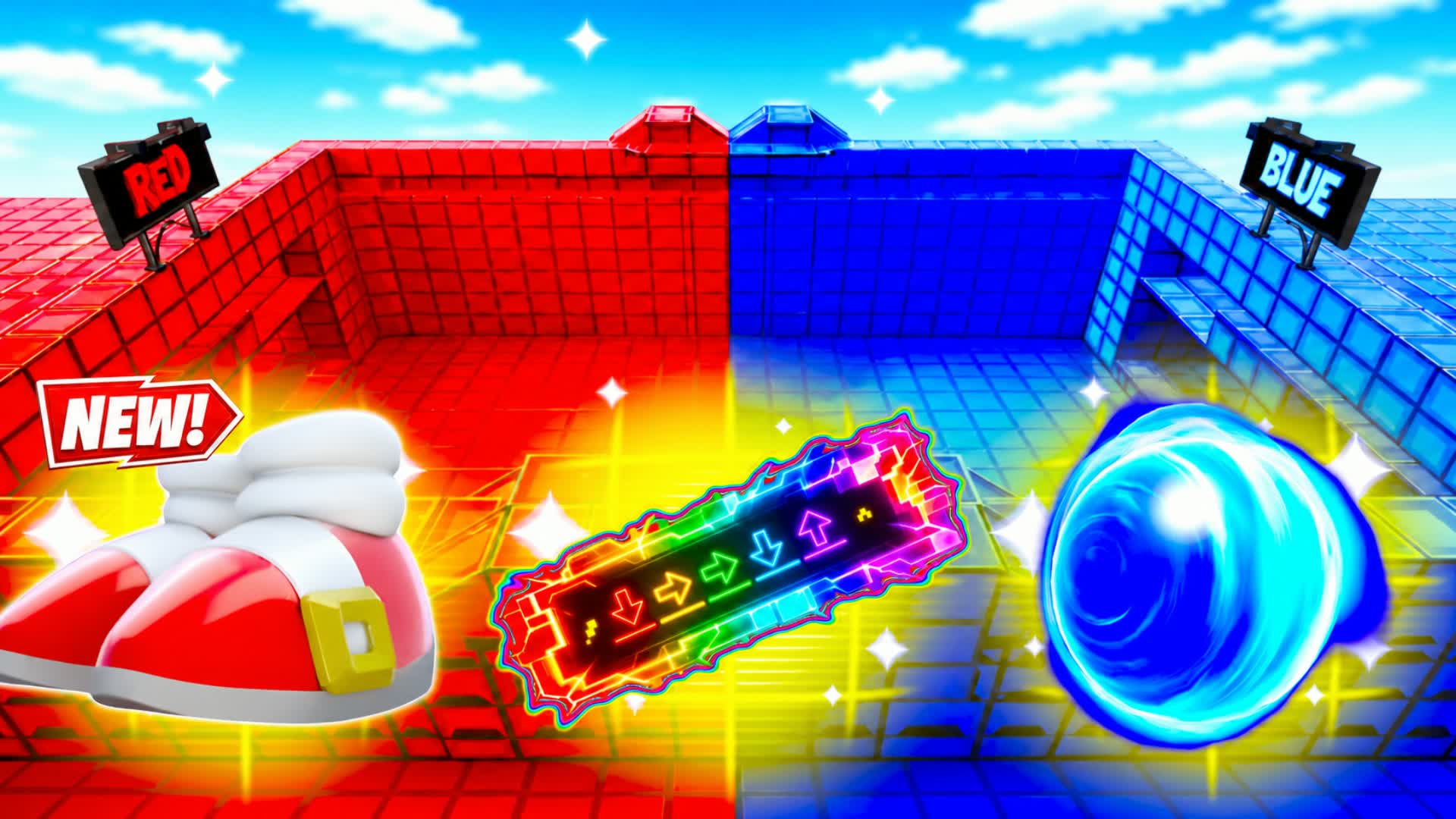 RED VS BLUE FIGHT BANANA 🔵🔴 — Fortnite Creative map