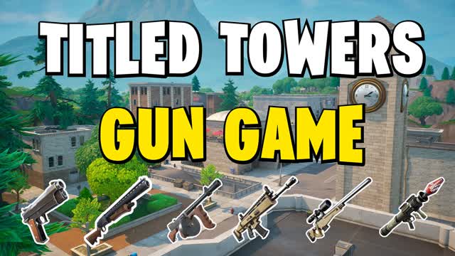 OG GUN GAME TILTED TOWERS — Fortnite Creative map cover art