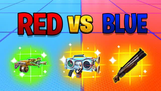 RED VS BLUE 🔴🔵NEW — Fortnite Creative map cover art