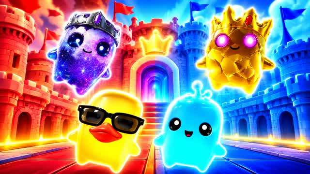 🎉 Red vs Blue 💥 Party Clash — Fortnite Creative map