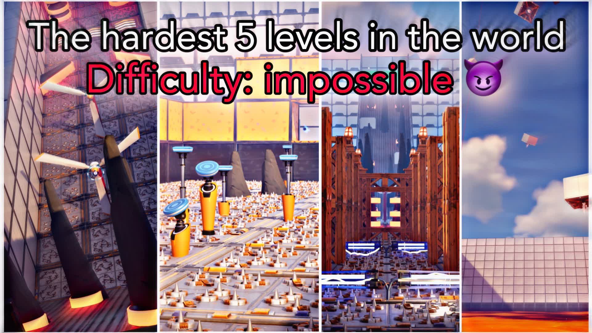 The Hardest Deathrun in the world! — Fortnite Creative map