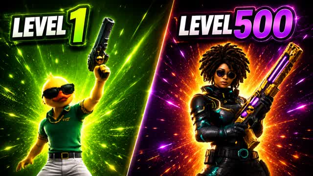 GUN GAME 500 *EASY* — Fortnite Creative map cover art