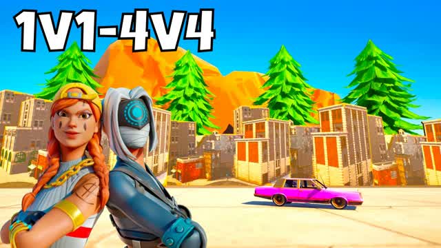 TILTED ZONE WARS (1v1-4v4) ⭐ (AM) — Fortnite Creative map cover art