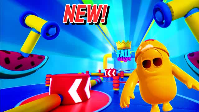 🌈SUPER FALL GUYS RACE: PARKOUR OBBY👑 — Fortnite Creative map cover art