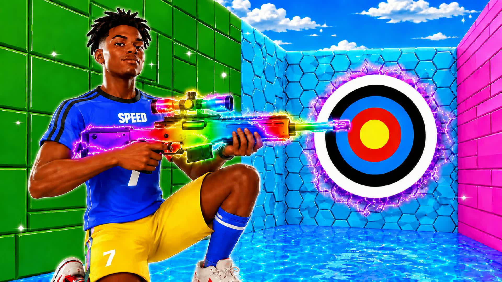 SPEED TRICKSHOT 76+ LEVELS PARKOUR — Fortnite Creative map