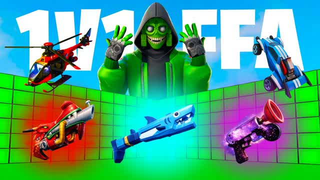 AMAZING 1V1 FFA - ALL WEAPONS & VEHICLES — Fortnite Creative map