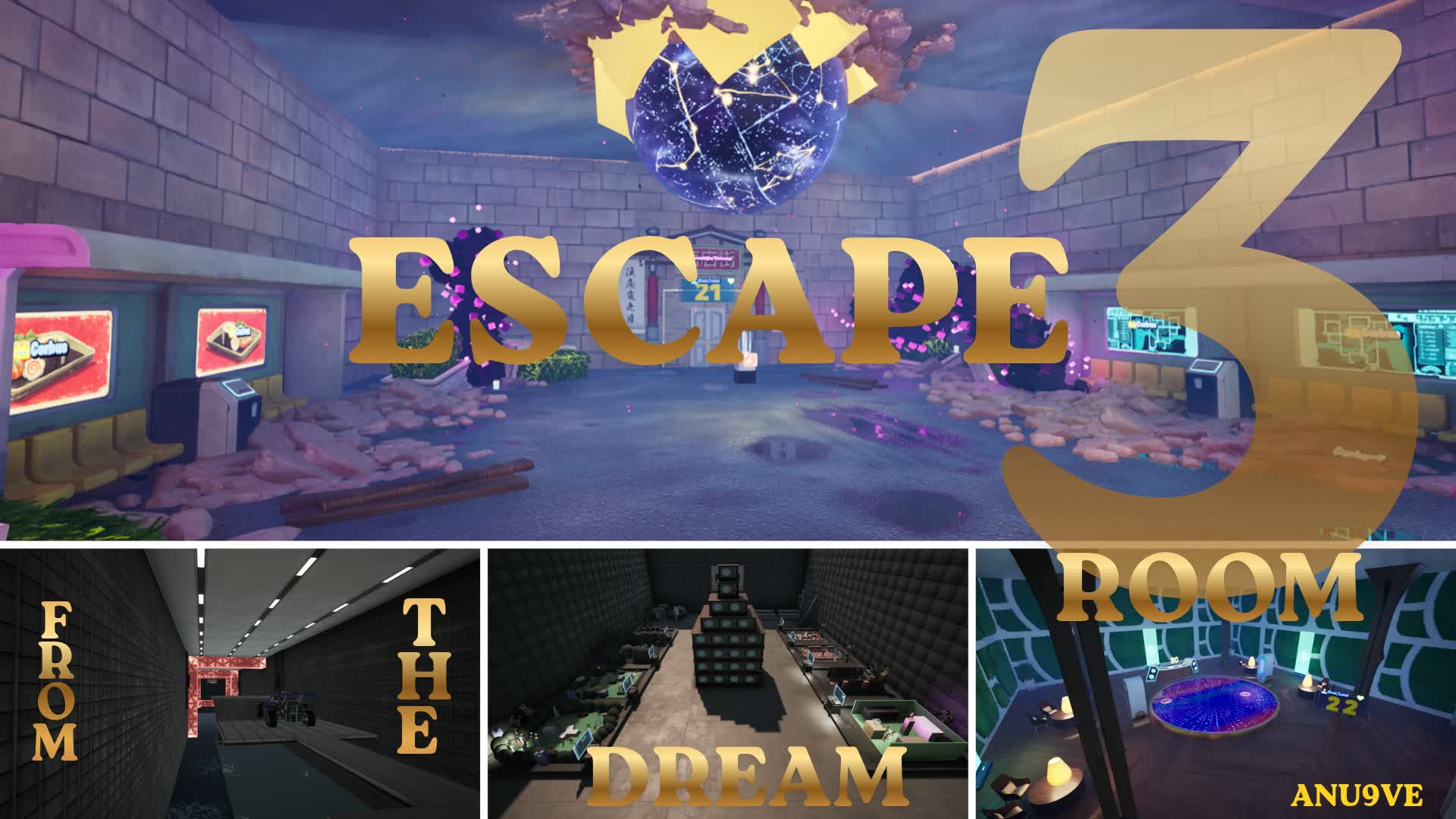 🔒🌐Escape From The Dream Room 3🌐🔓 — Fortnite Creative map