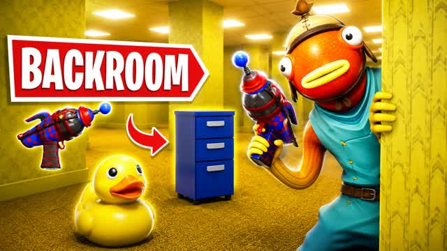 BACKROOMS PROP HUNT 👁️ IMPOSSIBLE — Fortnite Creative map