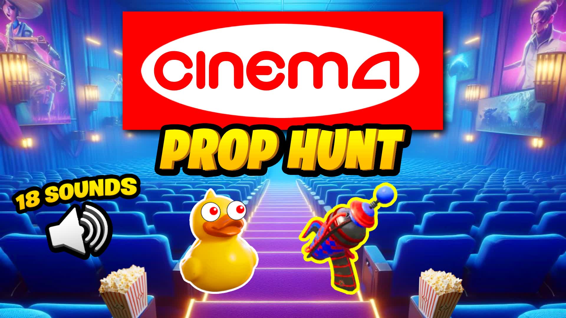 CINEMA PROP HUNT🍿 — Fortnite Creative map