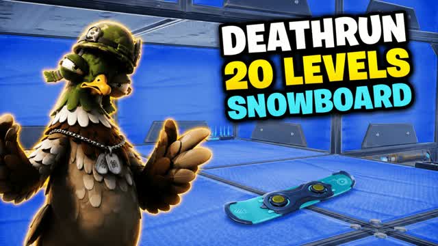 🏂 DEATHRUN 20 LEVELS SNOWBOARD ❄️ — Fortnite Creative map