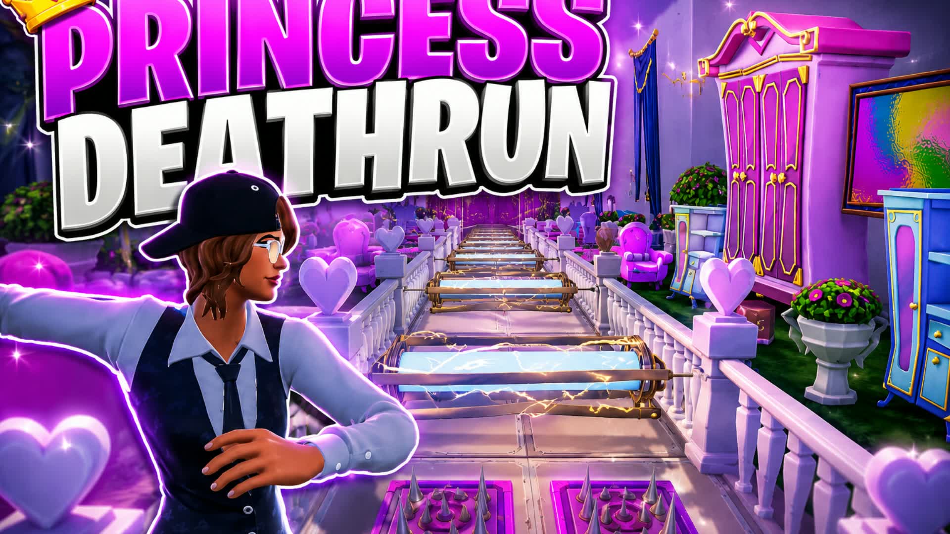 Easy Princess Deathrun! 200 Level — Fortnite Creative map