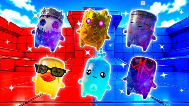 BLUE VS RED ZERO STATIC 🔵🔴 — Fortnite Creative map cover art