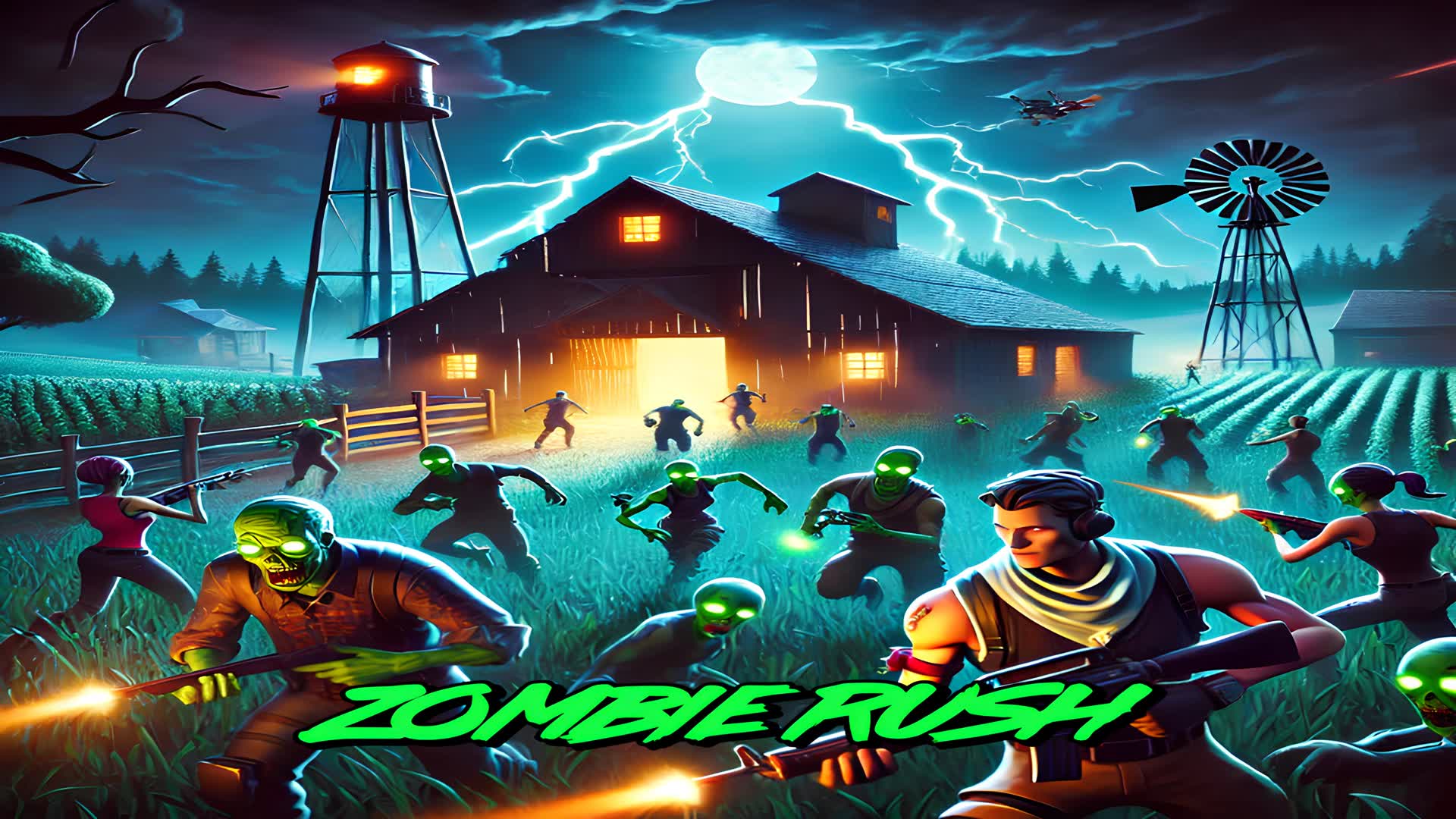 zombie rush — Fortnite Creative map