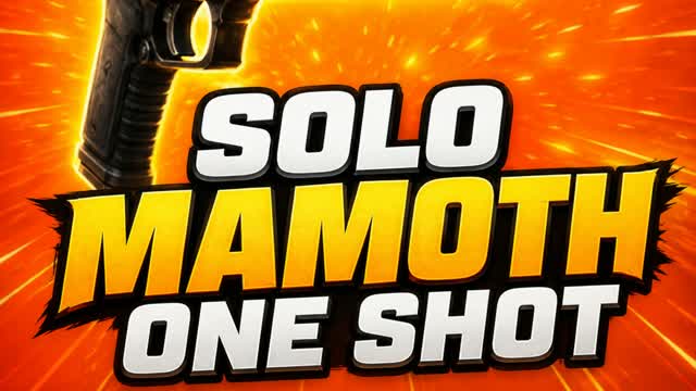 SOLO MAMOTH ONE SHOT — Fortnite Creative map