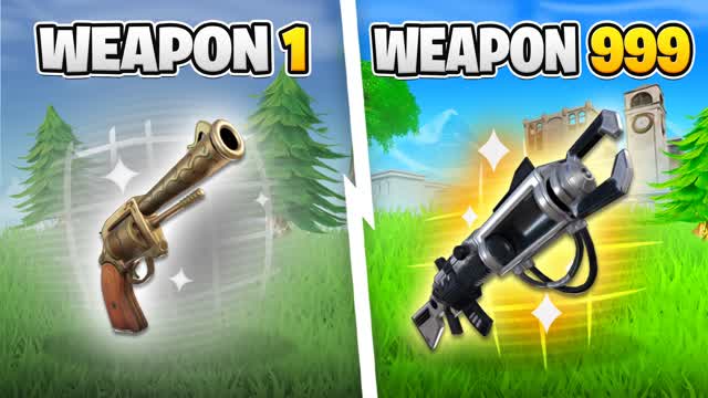 OG GUN GAME 🎯 ONE SHOT — Fortnite Creative map