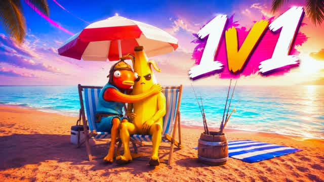 1v1 Beach — Fortnite Creative map cover art