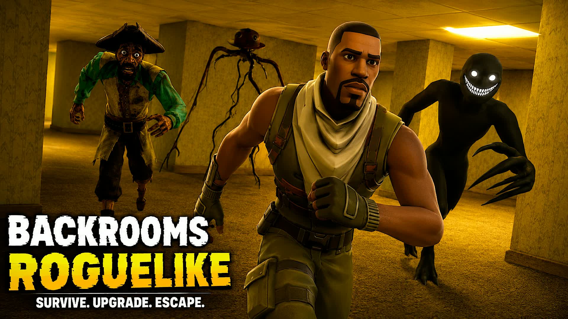 BACKROOMS SURVIVAL [ROGUELIKE] — Fortnite Creative map