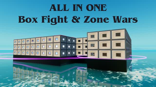 Box Fight Zone Wars — Fortnite Creative map cover art