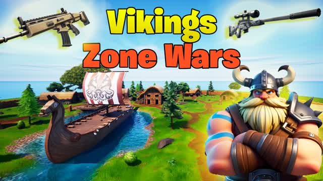 Vikings Zone Wars🗡️ — Fortnite Creative map cover art