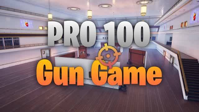 PRO 100 💯 Gun Game 🎯 — Fortnite Creative map cover art
