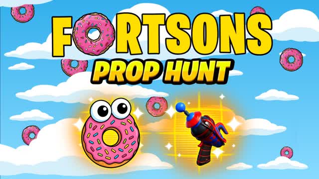 🍩 FORTSONS PROP HUNT 🏠 — Fortnite Creative map cover art
