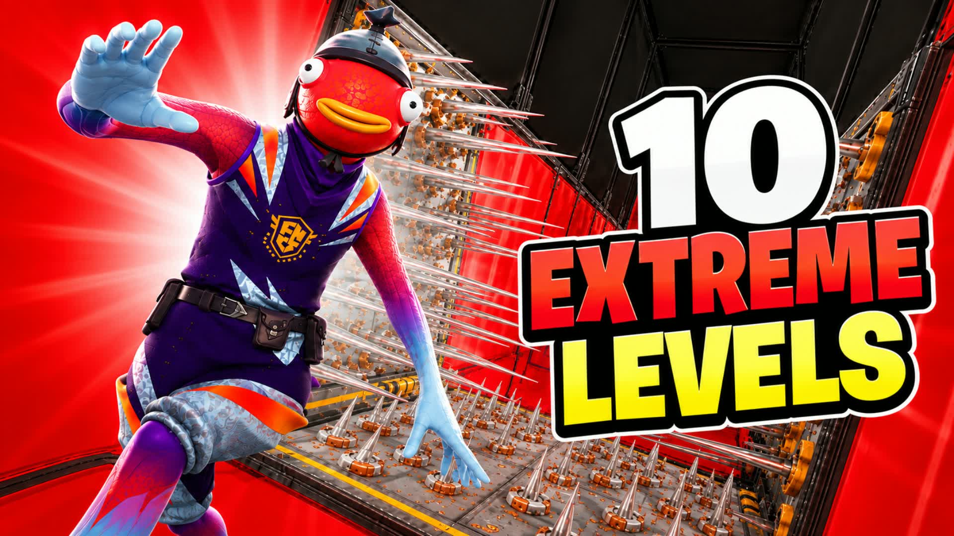 10 EXTREME LEVELS DEATHRUN ! — Fortnite Creative map