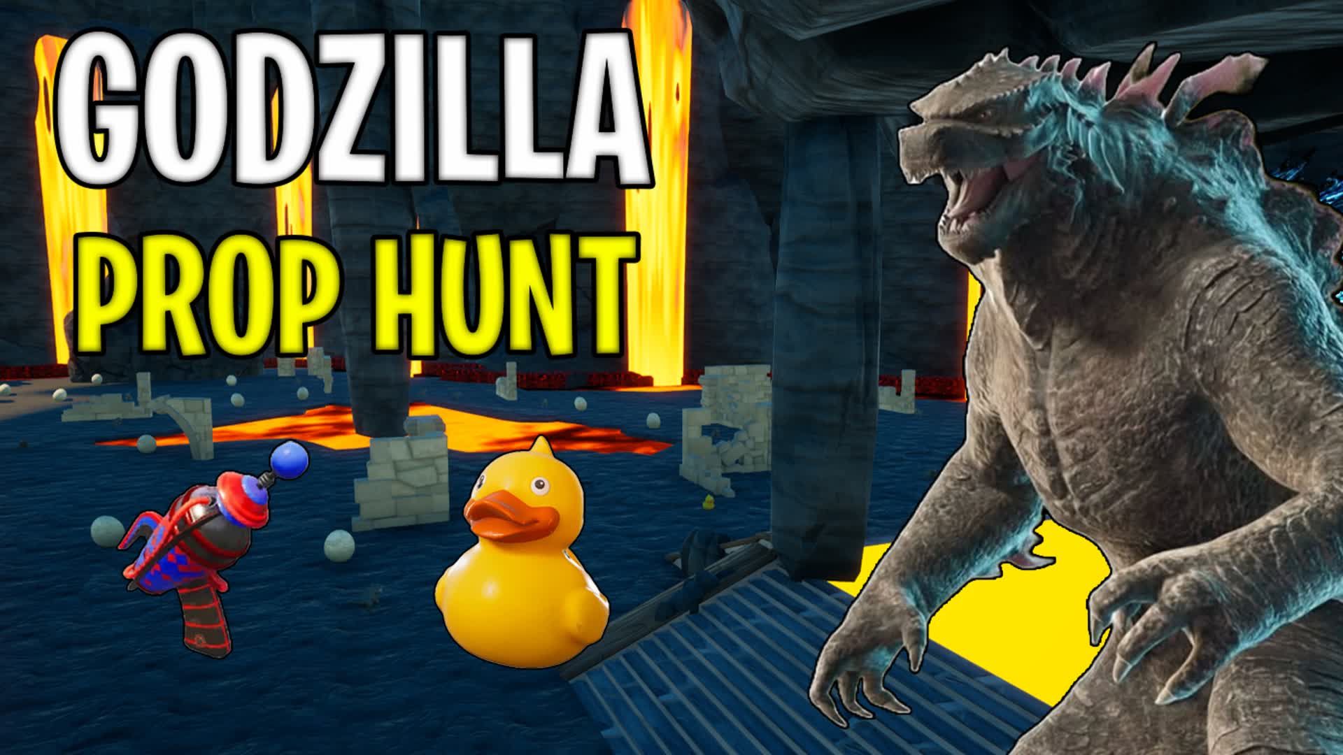 GODZILLA PROP HUNT — Fortnite Creative map