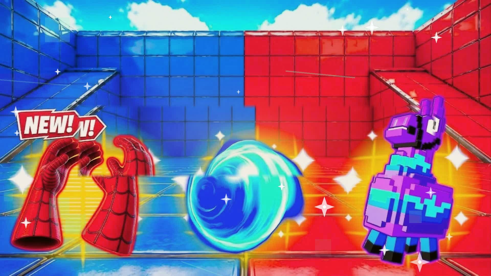 [][SPIDER-MAN SONIC Red v Blue Peak — Fortnite Creative map