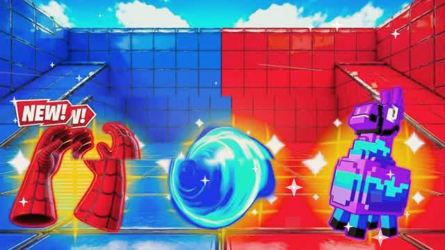 [][SPIDER-MAN SONIC Red v Blue Peak — Fortnite Creative map cover art