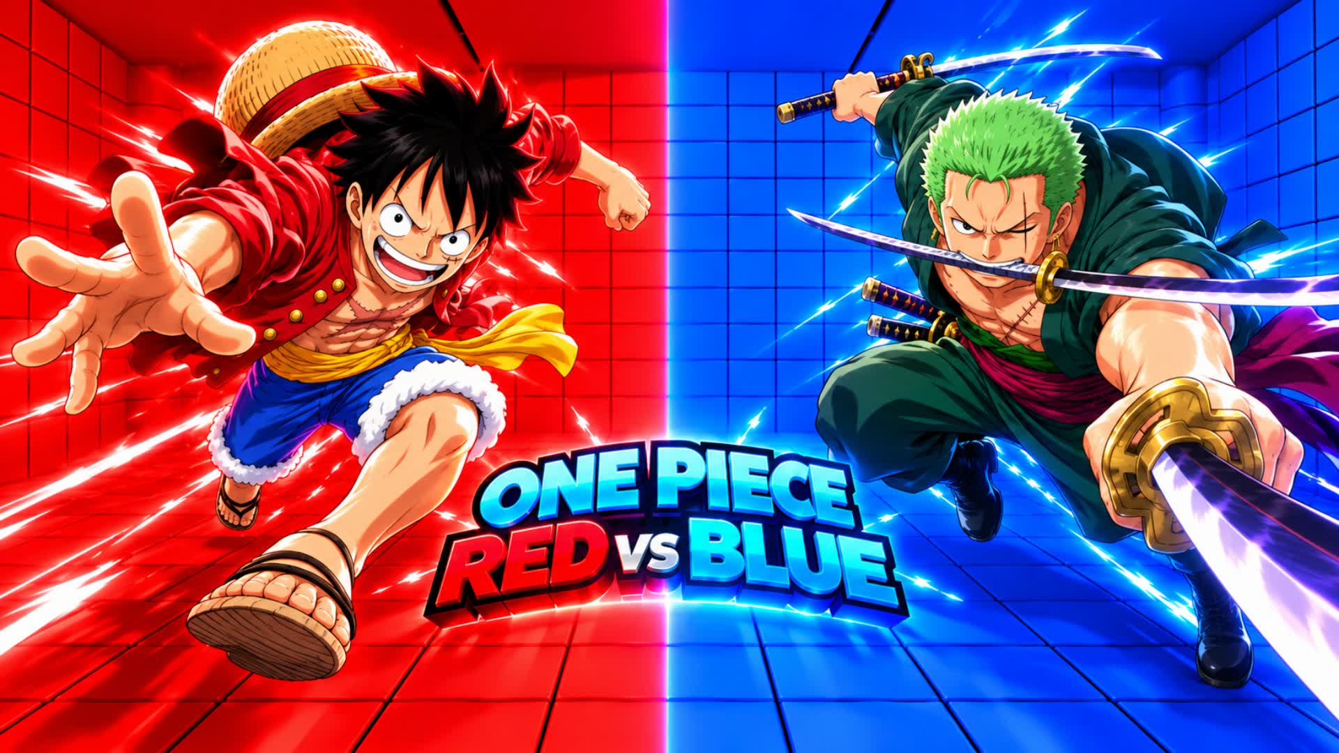ONE PIECE RED VS BLUE 🔴🔵 RVB 6767!! — Fortnite Creative map