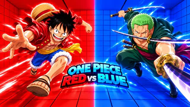 ONE PIECE RED VS BLUE 🔴🔵 RVB 6767!! — Fortnite Creative map cover art