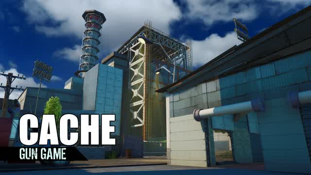 Cache - Gun Game — Fortnite Creative map cover art