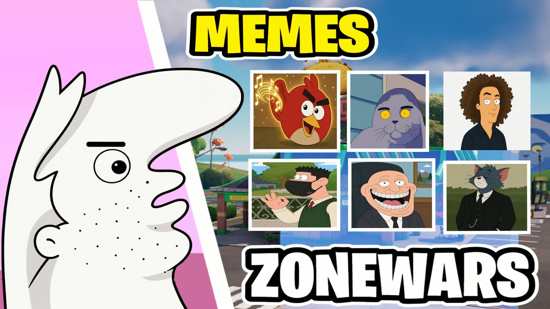 MEME ZONEWARS PVP - FOLK VALLEY (PVP) — Fortnite Creative map