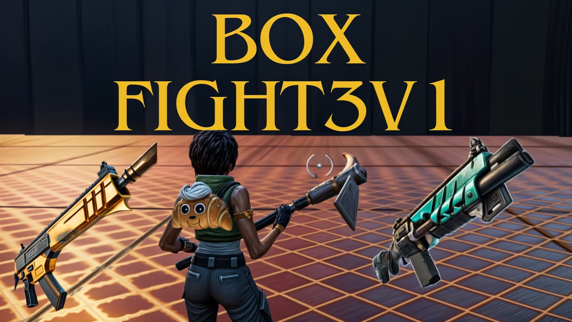 BOX FIGHT 3V1 — Fortnite Creative map