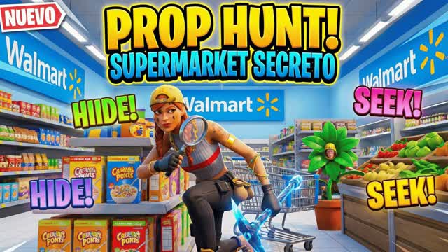 WALMART PROP HUNT 🛒 WALLRMART — Fortnite Creative map cover art