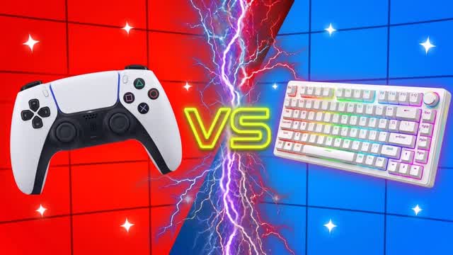 ⚡RED VS BLUE CONTROLLER OR KEYBOARD? PP4 — Fortnite Creative map