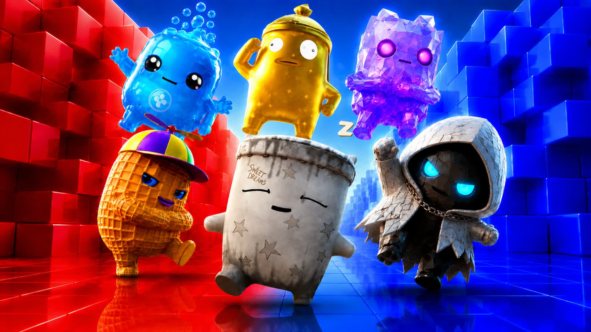 RED VS BLUE 🔴🔵 SPRITES! — Fortnite Creative map