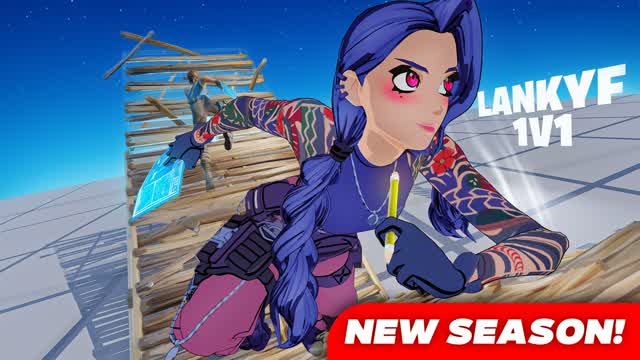 LankyF 1v1 Build Fight (200 Pump) — Fortnite Creative map cover art