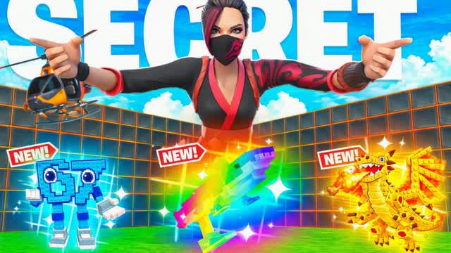 SECRET 1V1 FFA - 1V1 AND SECRETS — Fortnite Creative map cover art