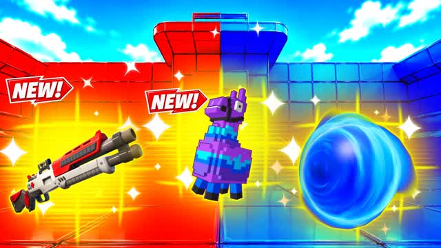 RED VS BLUE CHECKMATE 🔴🔵 — Fortnite Creative map cover art