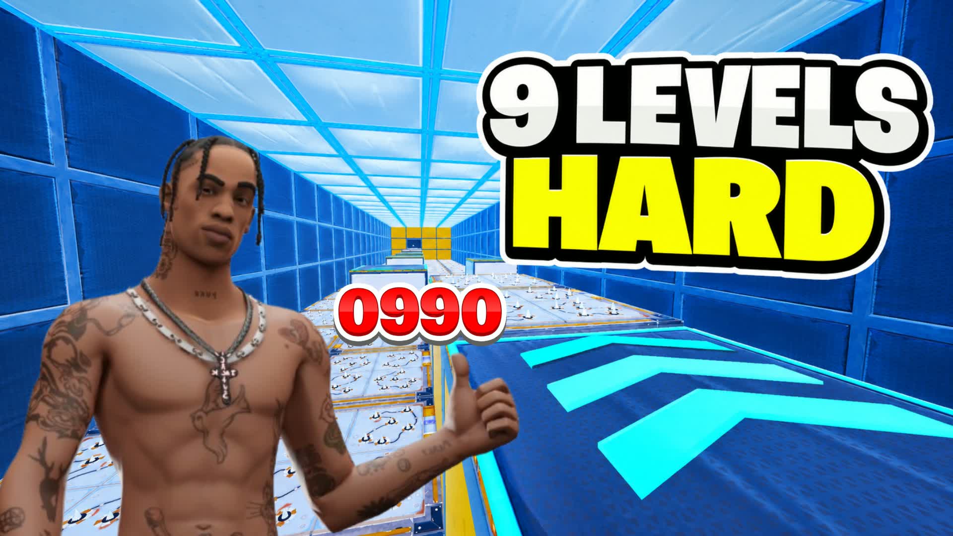 HARD PARKOUR ⭐ 0990 DEATHRUN باركور — Fortnite Creative map