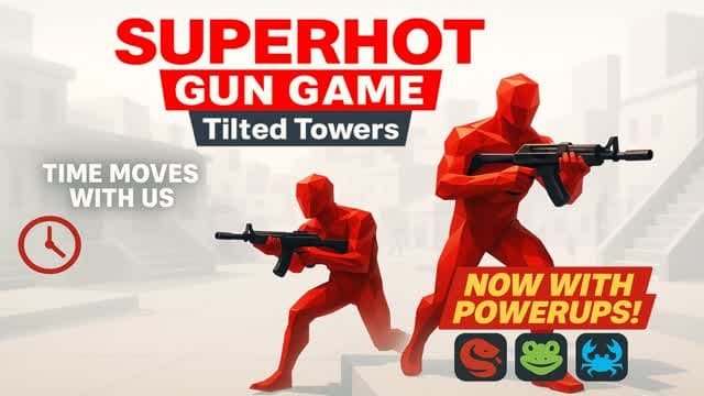 Super Hot Gun Game — Fortnite Creative map cover art