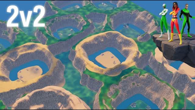 Super Scrum -2v2 — Fortnite Creative map