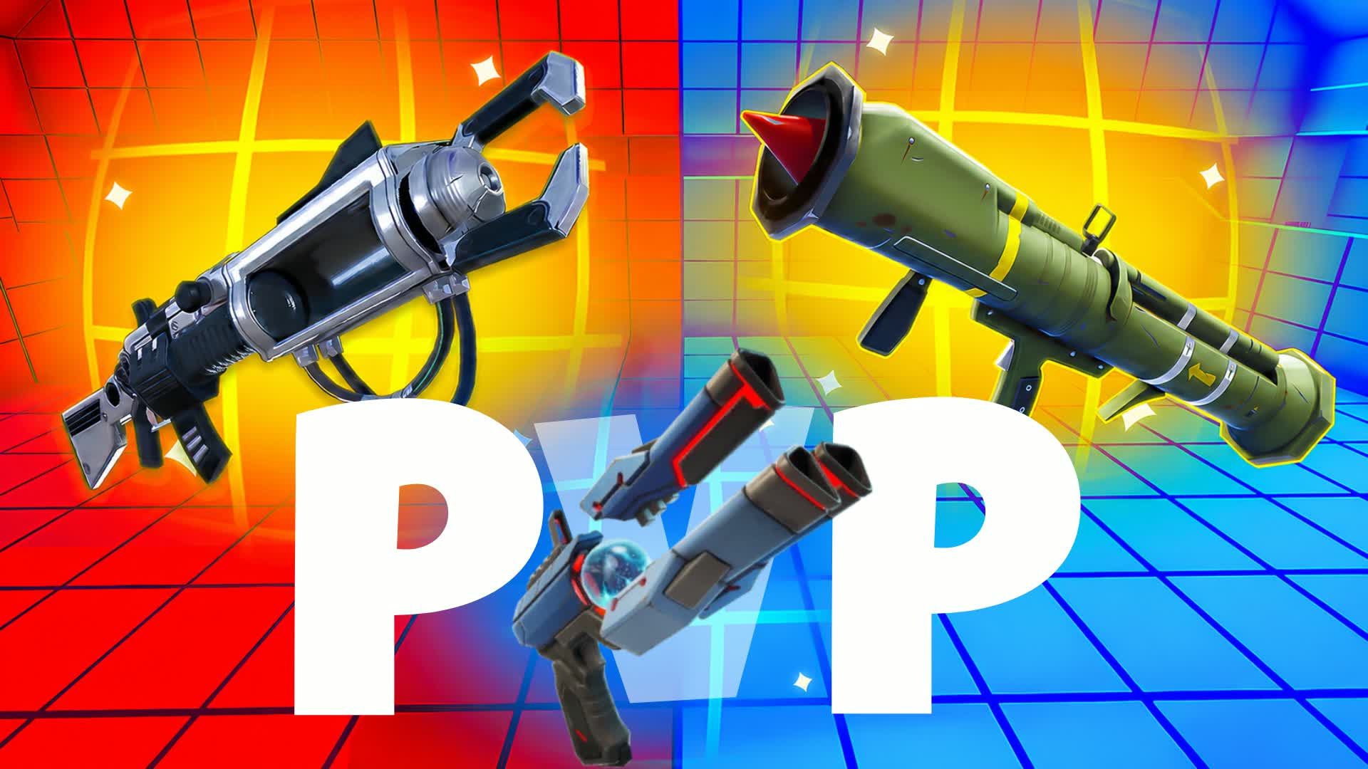 MEGA RED VS BLUE RVB — Fortnite Creative map